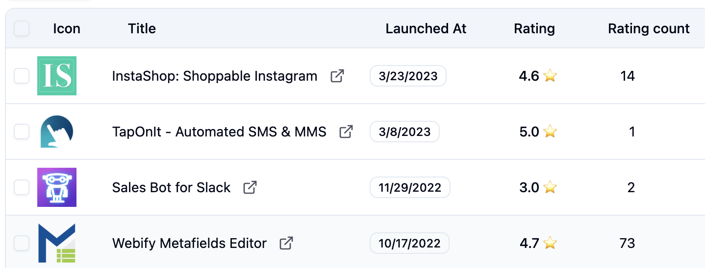 Apps preview